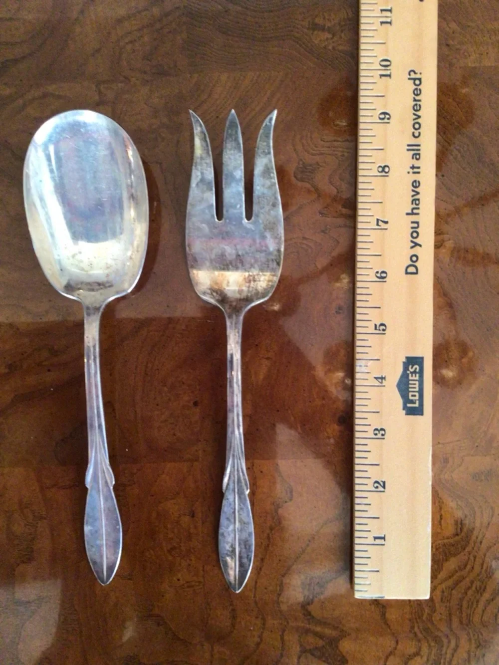 Vintage WM Rogers Original Rogers Silver Plate Serving Fork and Spoon Set